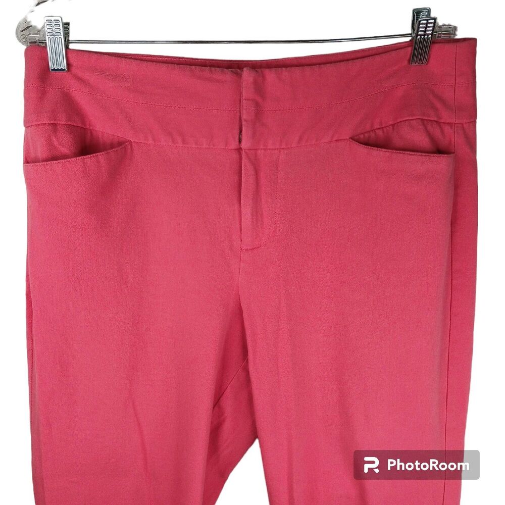 ELLE PARIS Jeggings 12 Pink Coral Stretch Pockets High Rise